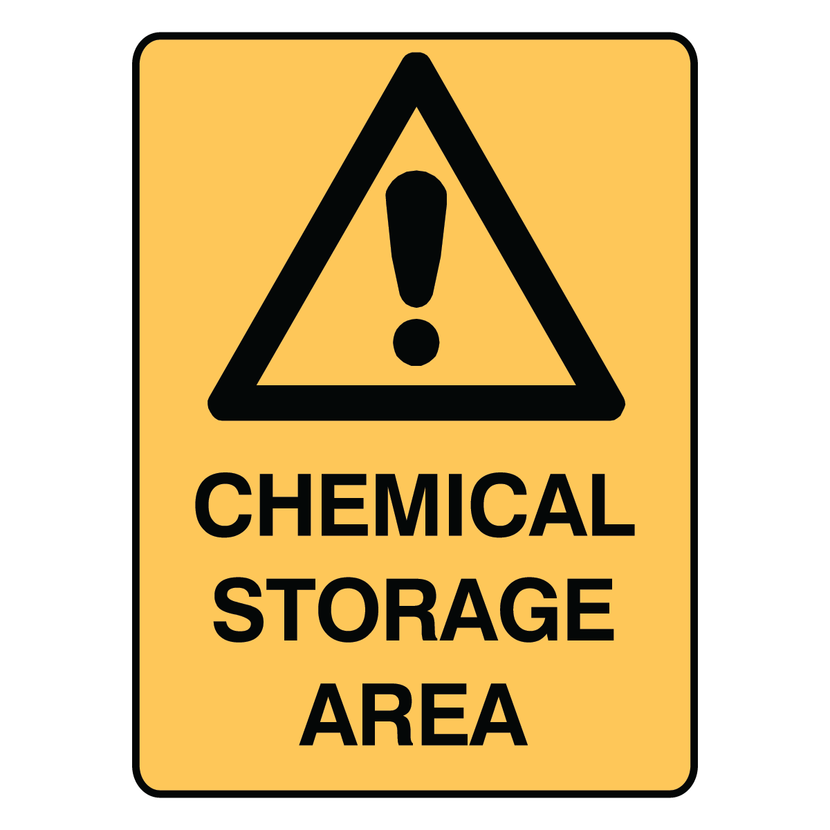 Warning - Chemical Storage Sign