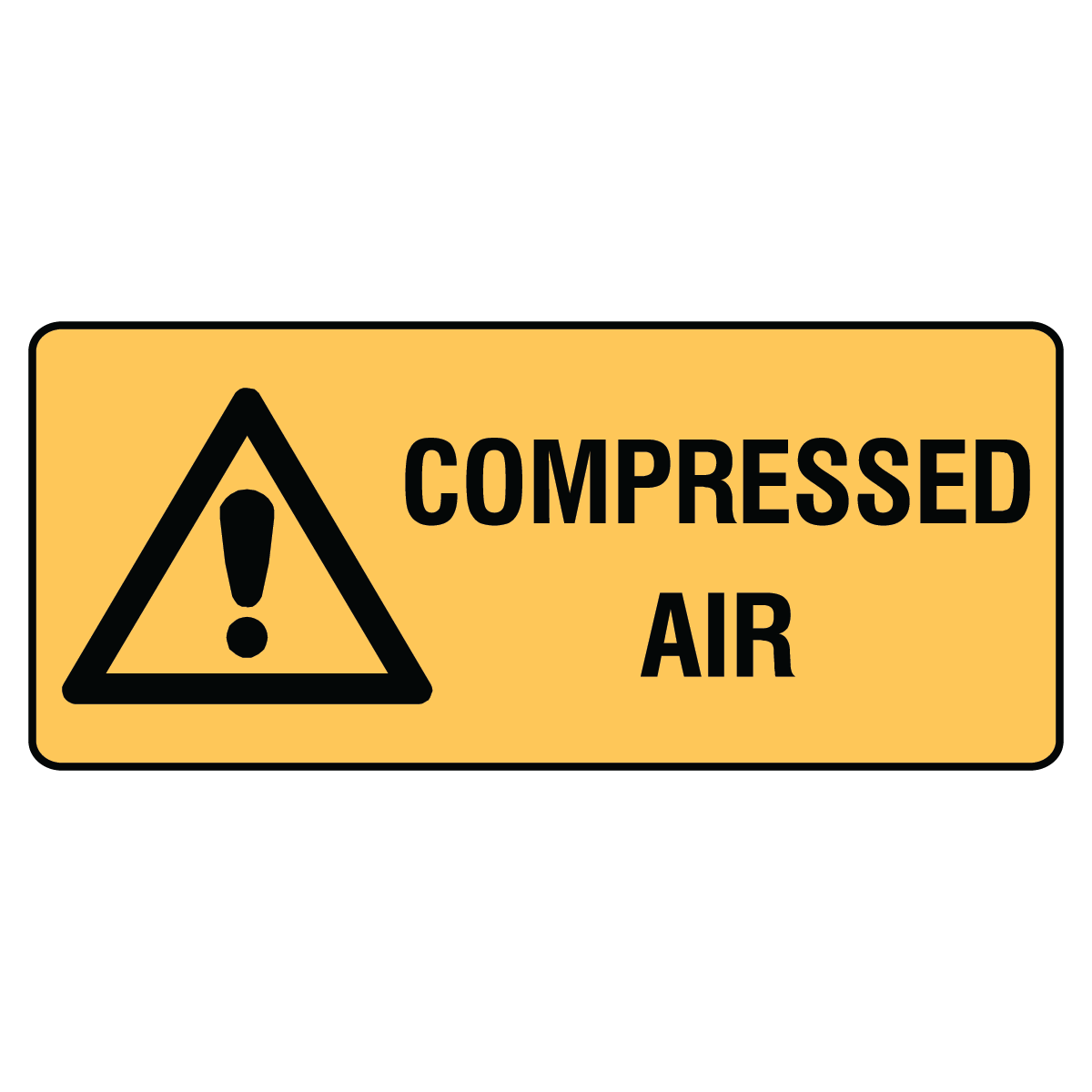 Warning - Compressed Air Sign