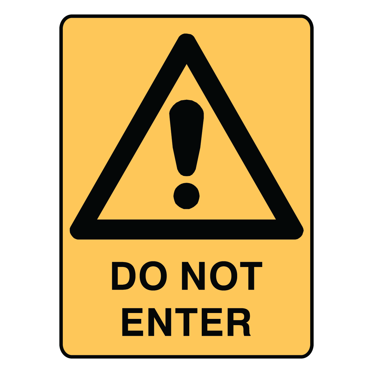 Warning - Do Not Enter Sign