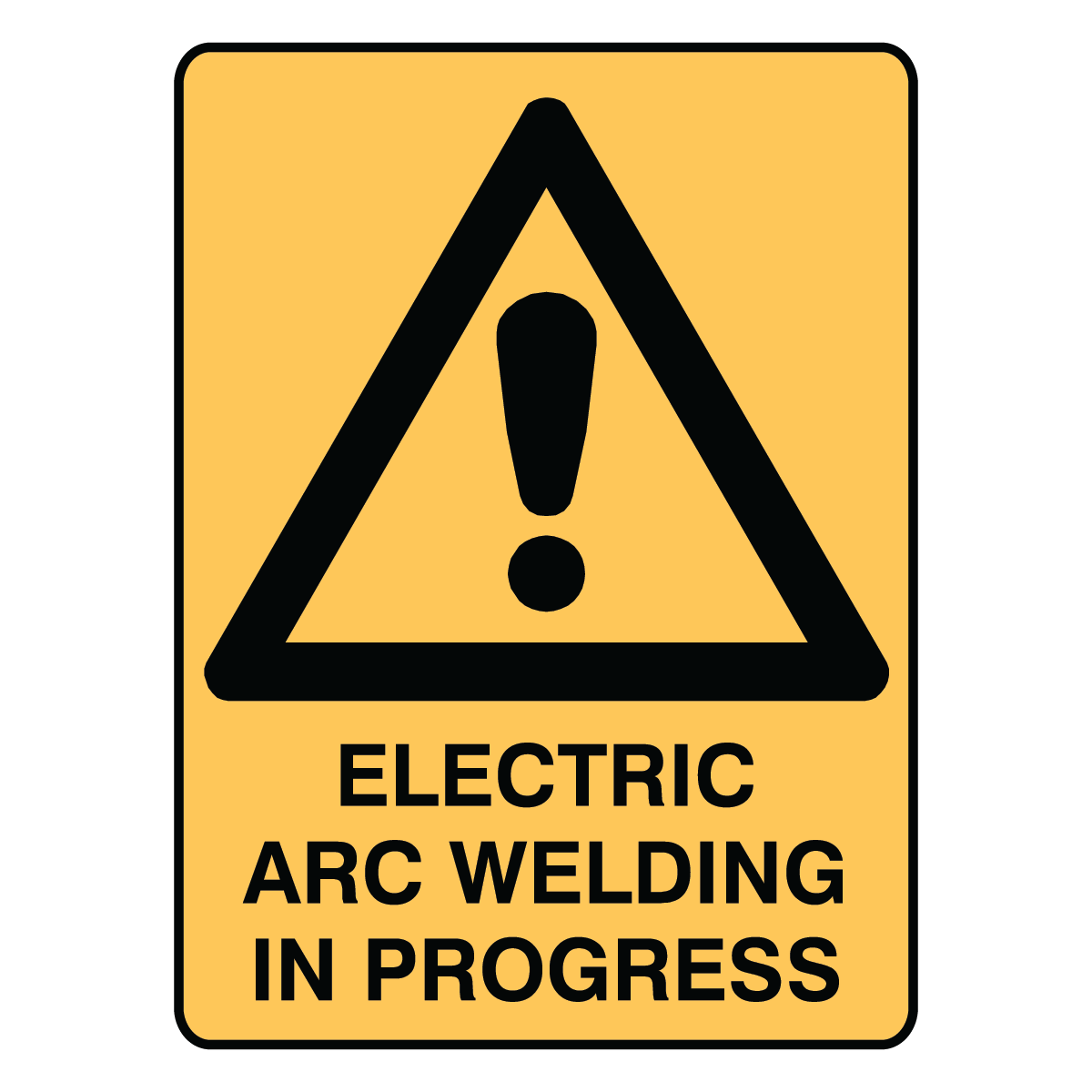 Warning - Electric Arc Welding Sign