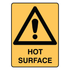 Warning - Hot Surface Sign